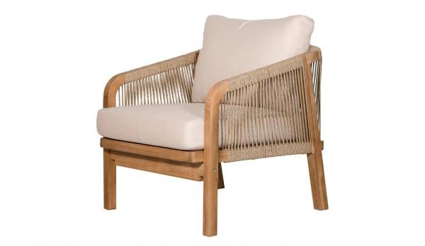 Sillón individual de acacia