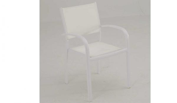 Sillón aluminio apilable "Sanset"