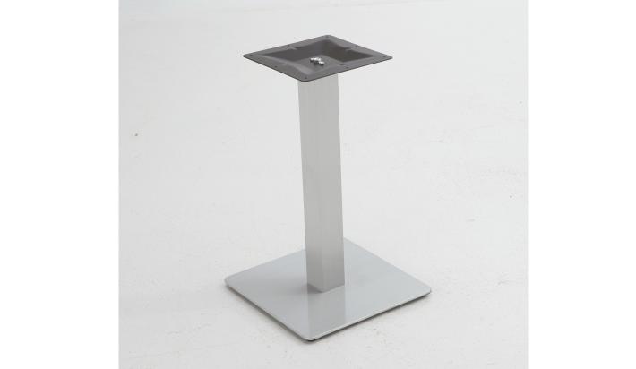 Pie de mesa cuadrado aluminio imitacion INOX