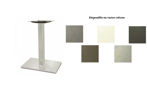 Pie de mesa ALTO cuadrado aluminio pintado