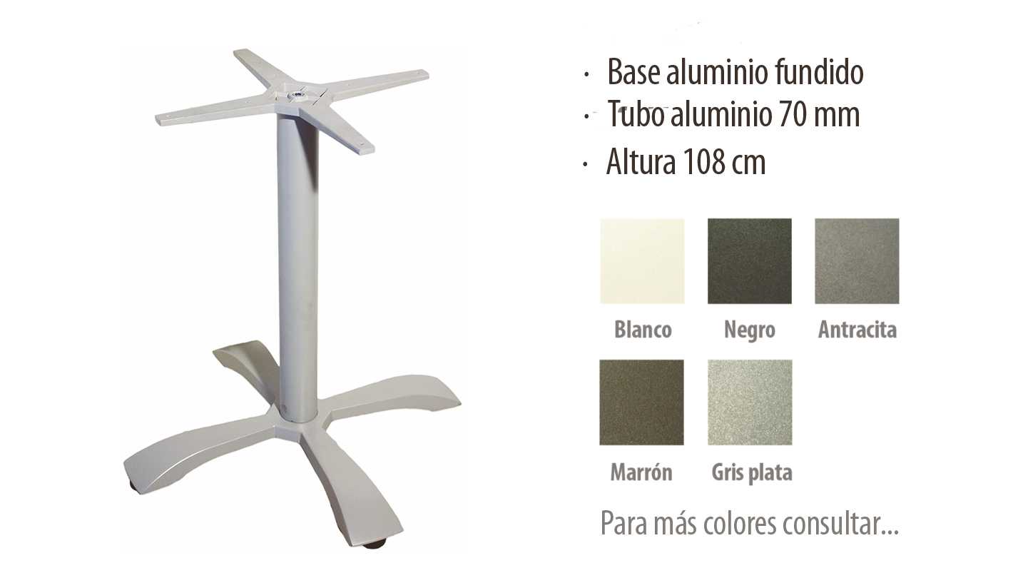Base ALTA aluminio fundido "Maltés"