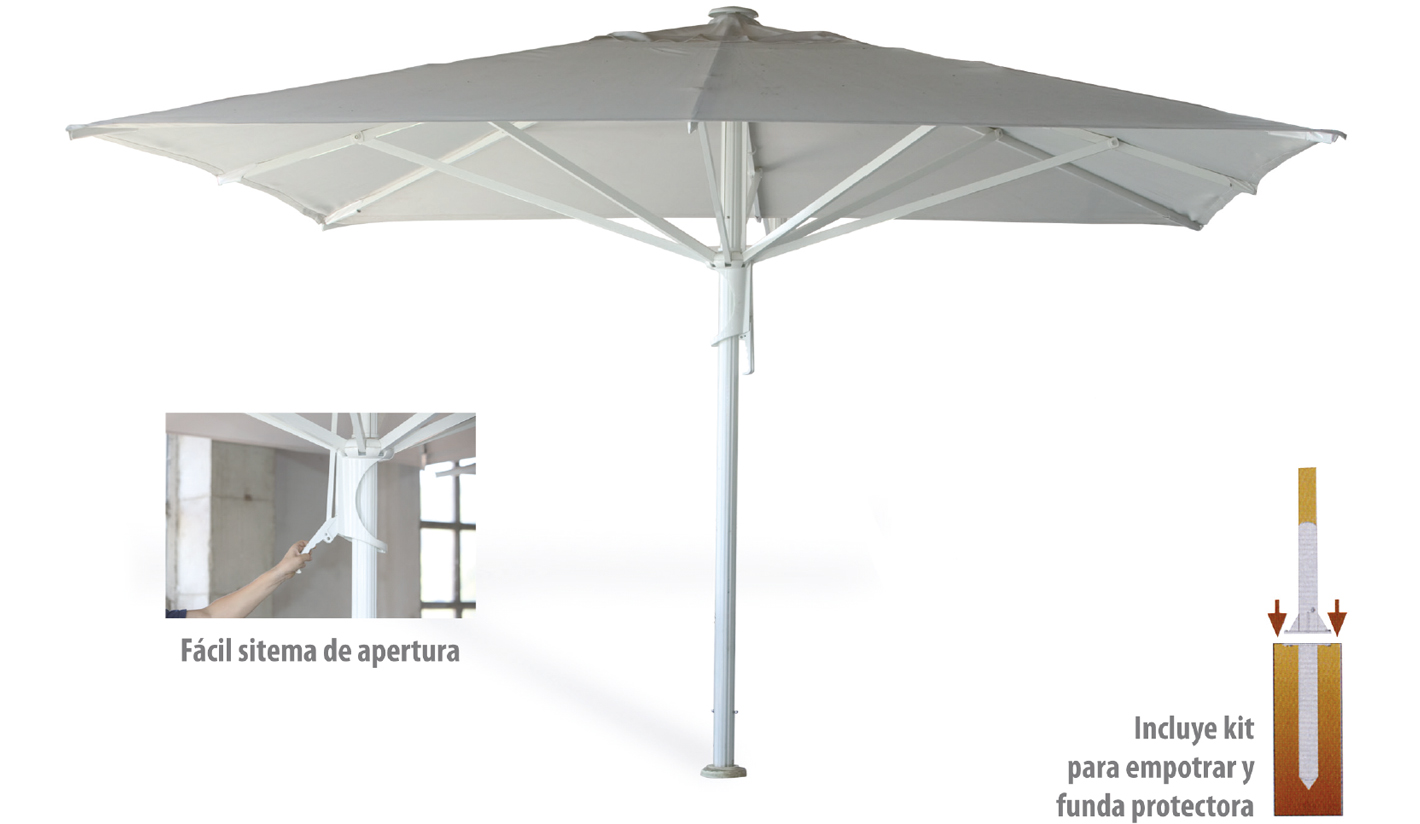 Parasol para hosteleria de 4x4
