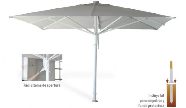 Parasol para hosteleria de 4x4