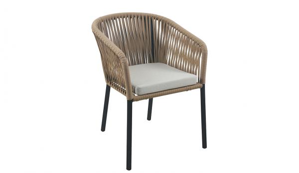 Sillón de cuerda trenzada en varios colores