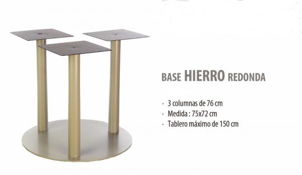 Base redonda de aluminio para sobres grandes "XL"
