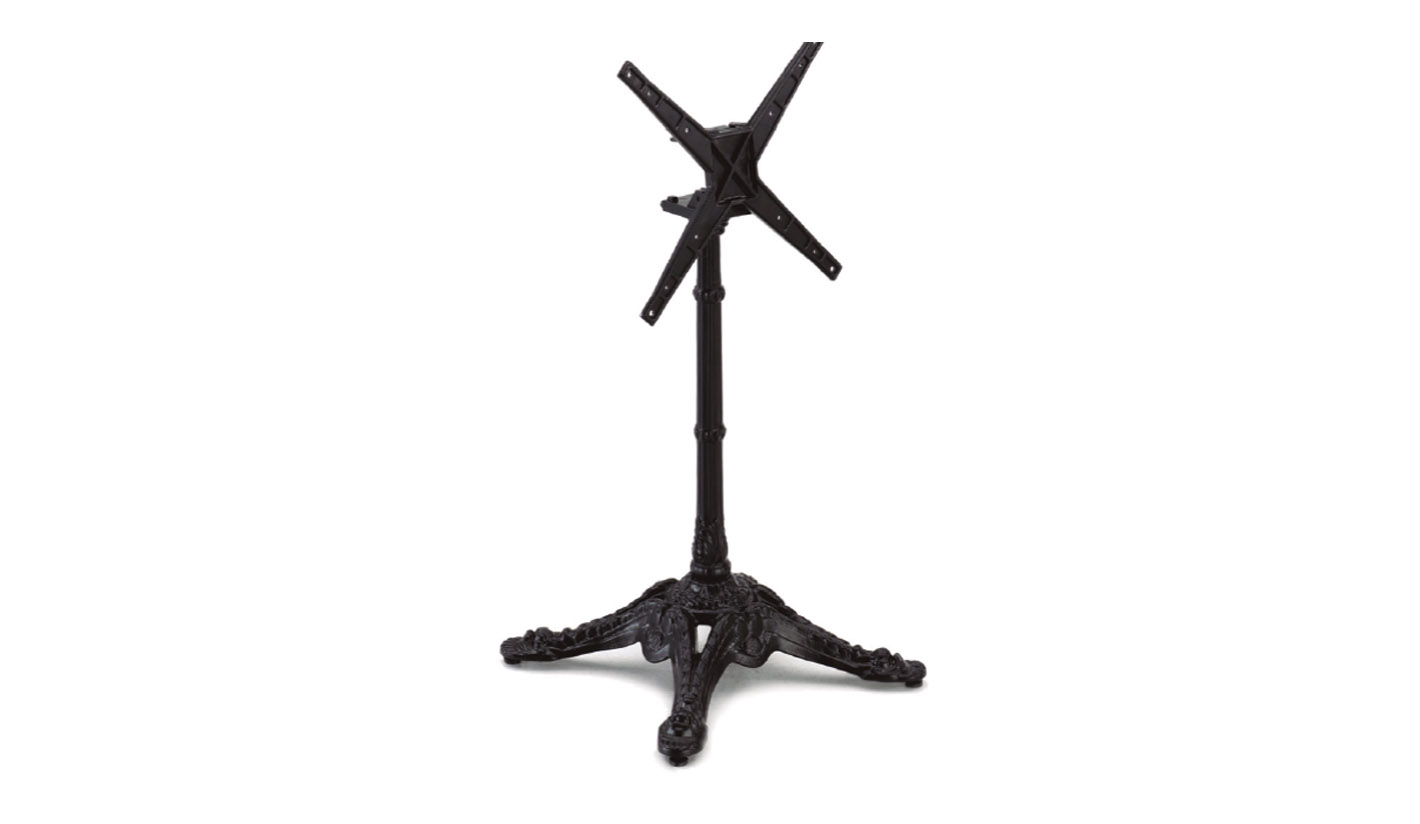 Base de hierro de 4 pies "Bistrot" Plegable
