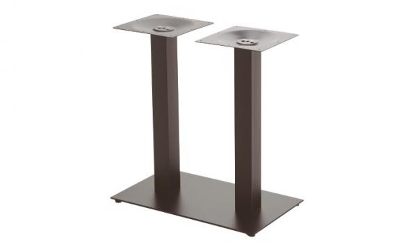 Pie mesa rectangular en fundición de HIERRO doble
