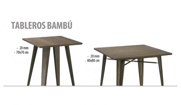 Tablero cuadrado de bambú