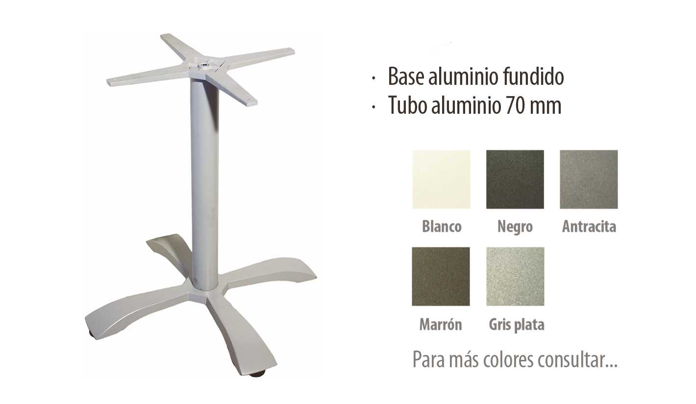 Base aluminio fundido "Maltés"