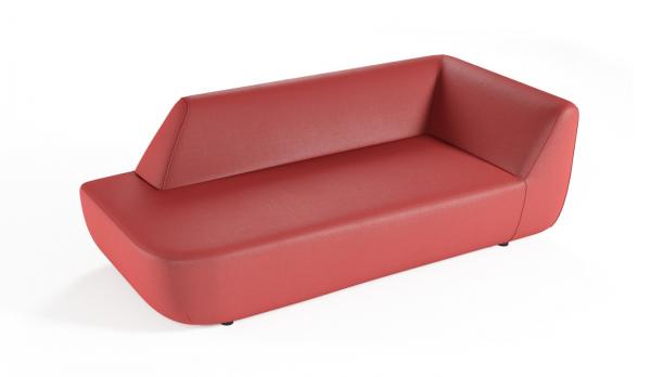 Sofa con brazo izquierdo discontinuo
