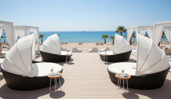 Cama Exterior de rattan