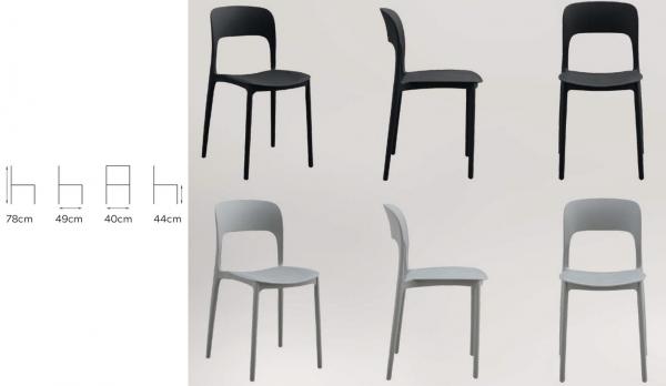 Silla de polipropileno económica