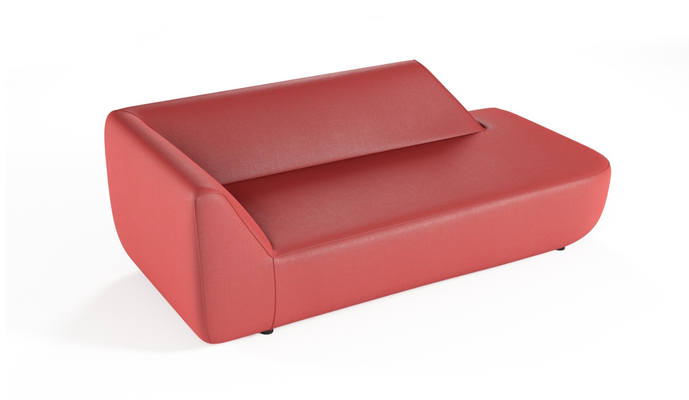 Sofa con brazo derecho discontinuo