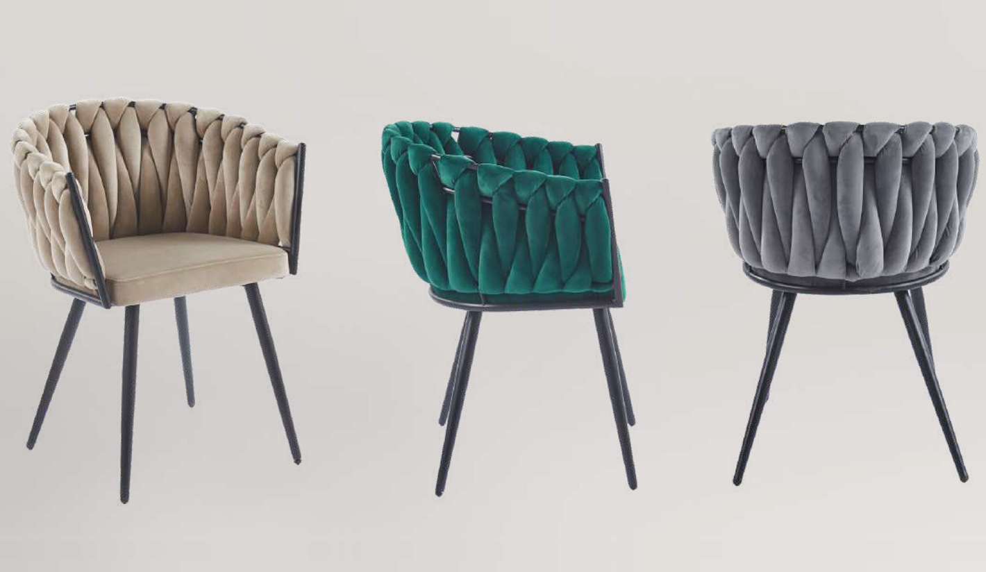 Silla terciopelo para hosteleria