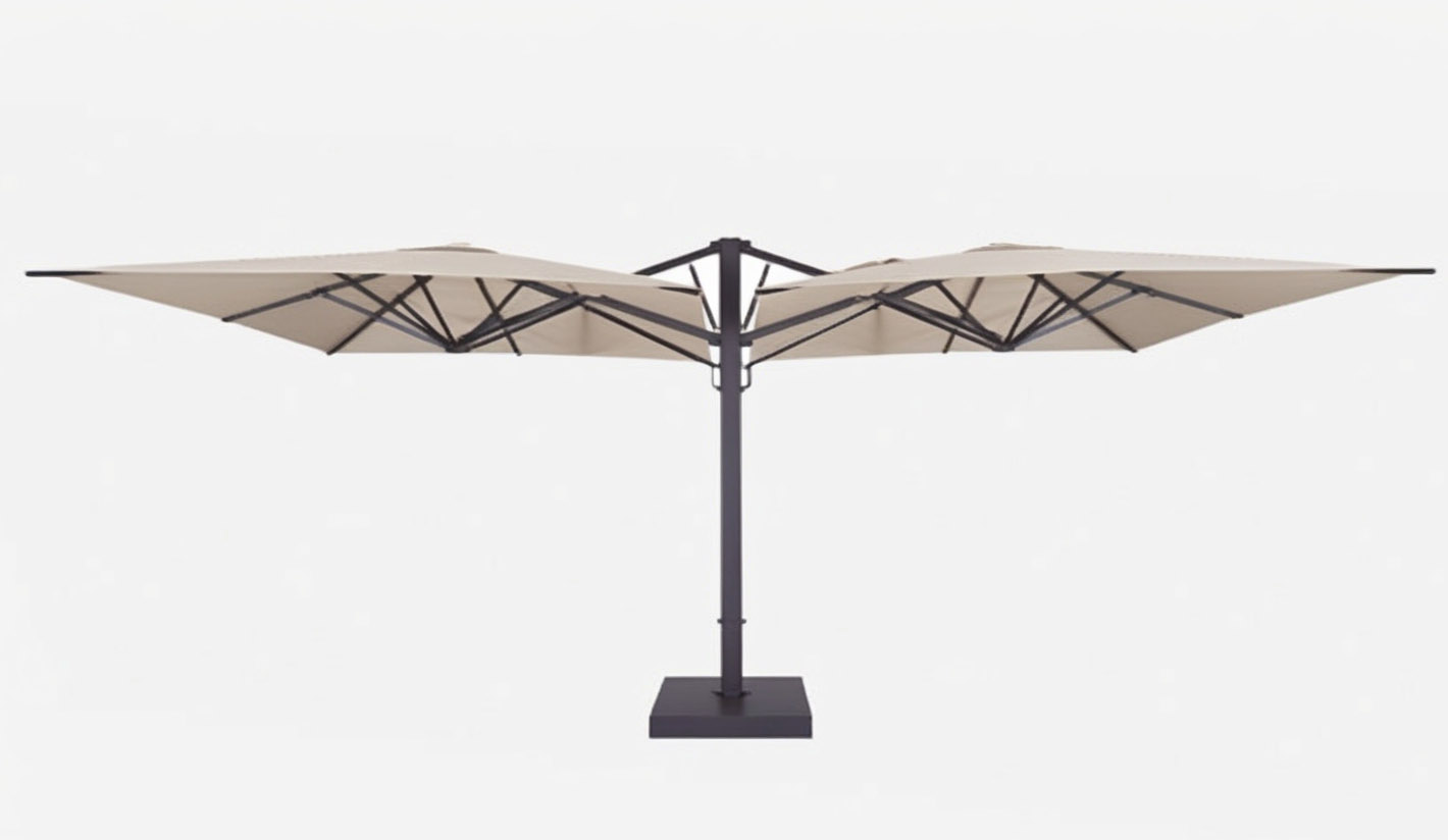 Parasol Lateral doble de 6 x 3
