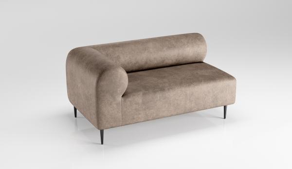 Modular de 2 plazas con brazo derecho