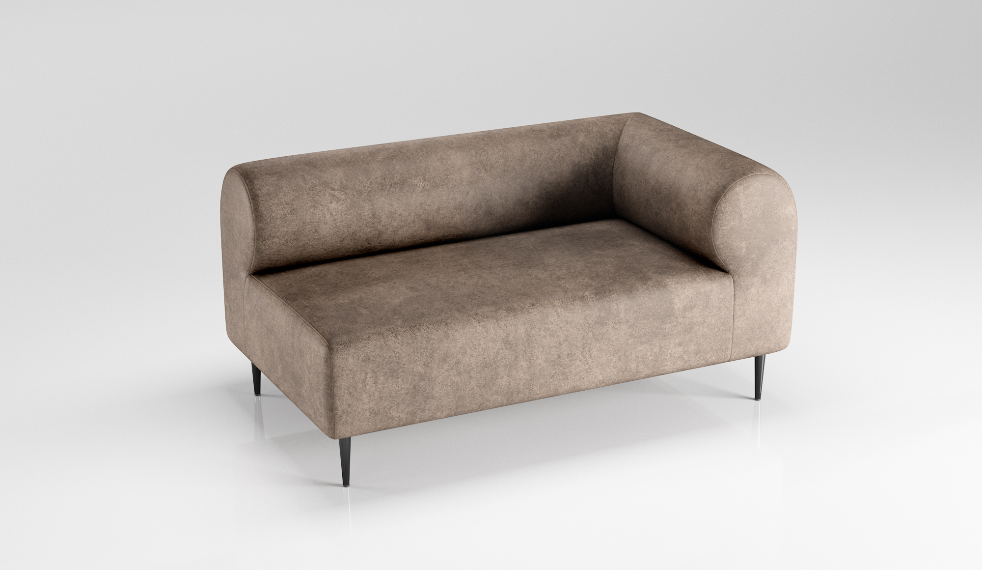 Modular de 2 plazas con brazo izquierdo