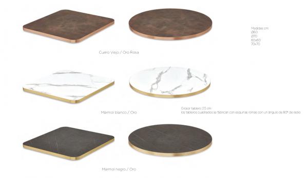 Tablero de mesa Lumi 60, 70 cm. y de 119 x 79.