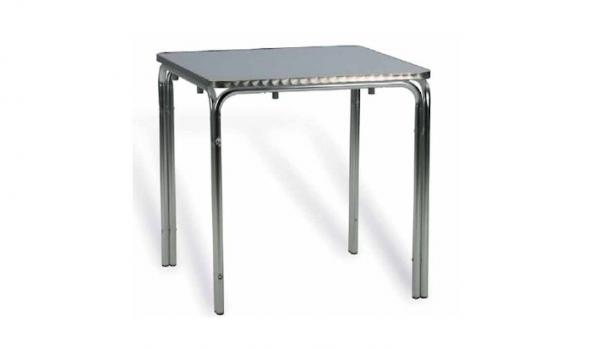 Mesa hosteleria aluminio 70x70