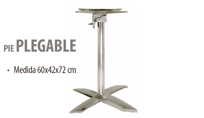 Pie mesa plegable 9386