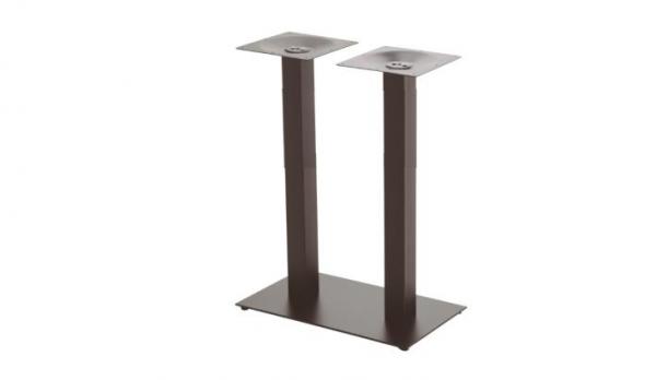 Pie ALTO mesa rectangular en fundición de HIERRO doble
