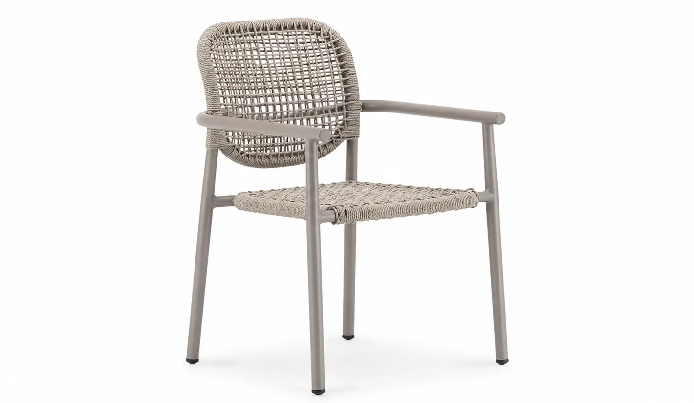 Sillón para contract exterior con wicker sintético