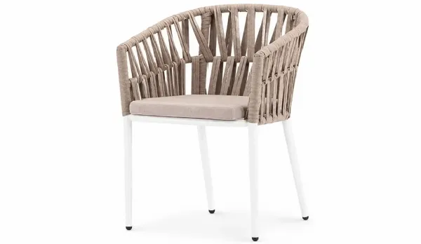 Sillón para contract exterior con cuerda