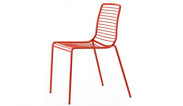 Silla de acero de gran calidad para exterior