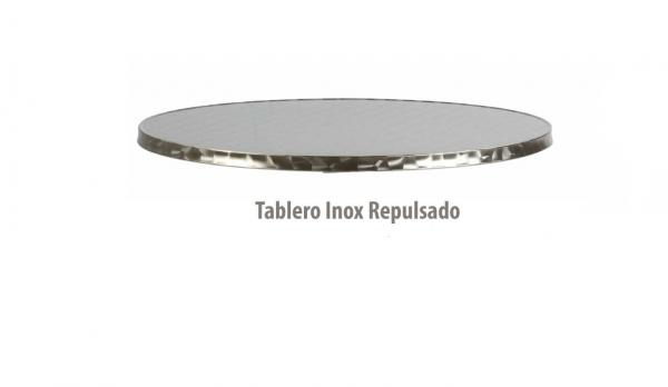 Tablero 60 redondo acero repulsado