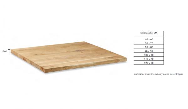 Tablero de Roble en varios tamaños
