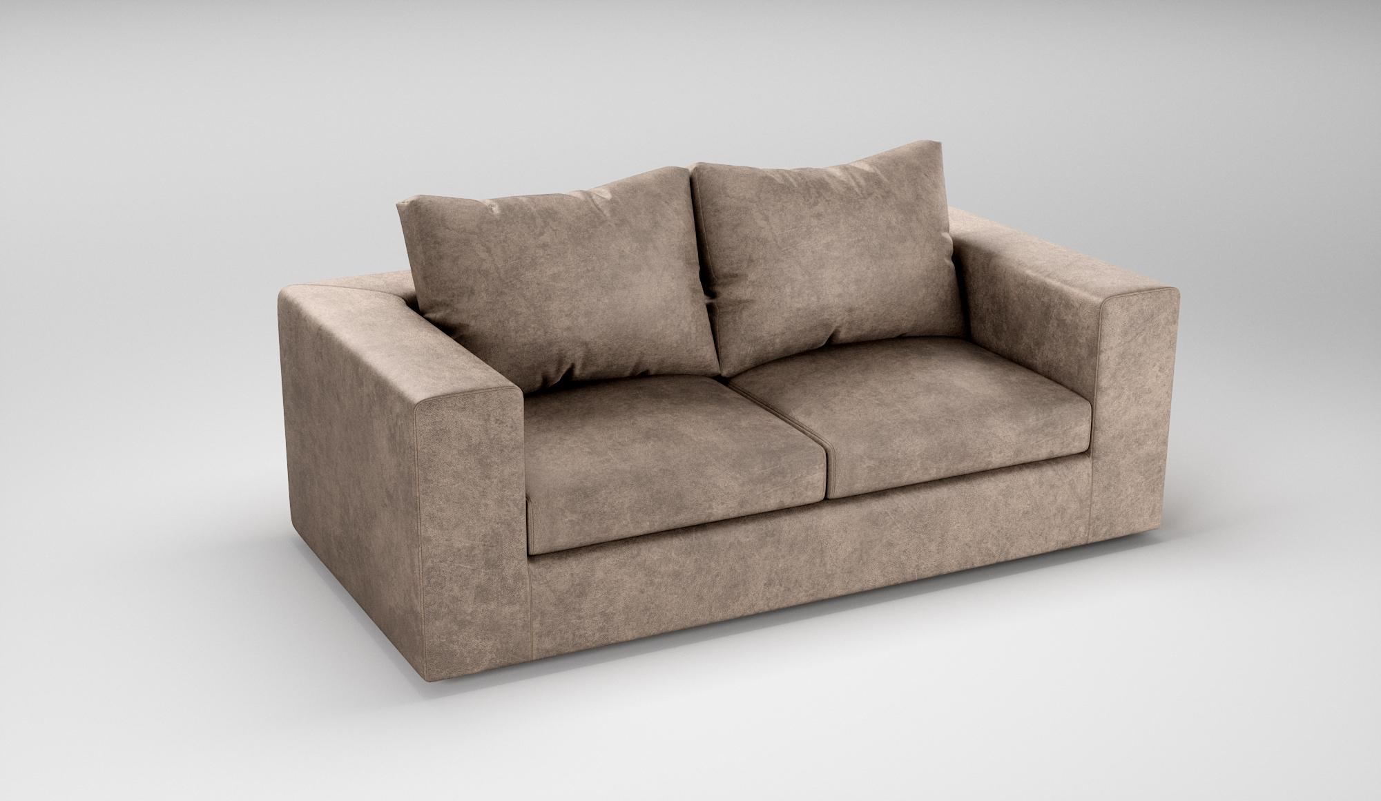 Sofá 2 plazas con brazos 186 x 98