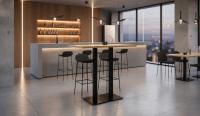 Mesa alta doble para hosteleria