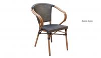 Sillón con estructura de aluminio y textilene