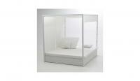 Cama de exterior con piel náutica balinesa