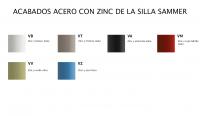 Taburete de acero en varios colores