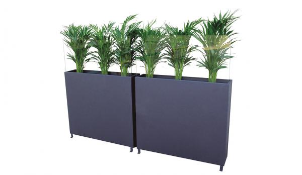 Jardinera metálica para el exterior