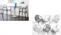 Silla de Policarbonato Transparente, fumé o blanca