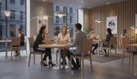 Silla hosteleria tapizada para restaurantes