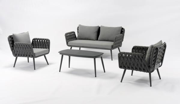 Set aluminio con cuerda de olefin GRIS