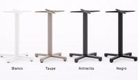 Base de aluminio con forma de cruz en varios colores
