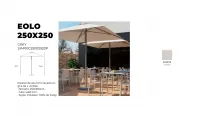 Parasol económico de 250cm cuadrado
