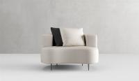 Sillón curvado 125 ancho x 94 profundo
