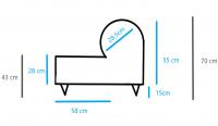 Modular central de 214cm