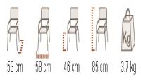 Silla polipropileno de exterior Valladolid