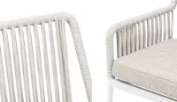 Sillón para contract exterior con asiento textilene