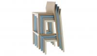 Taburete en 6 colores distintos